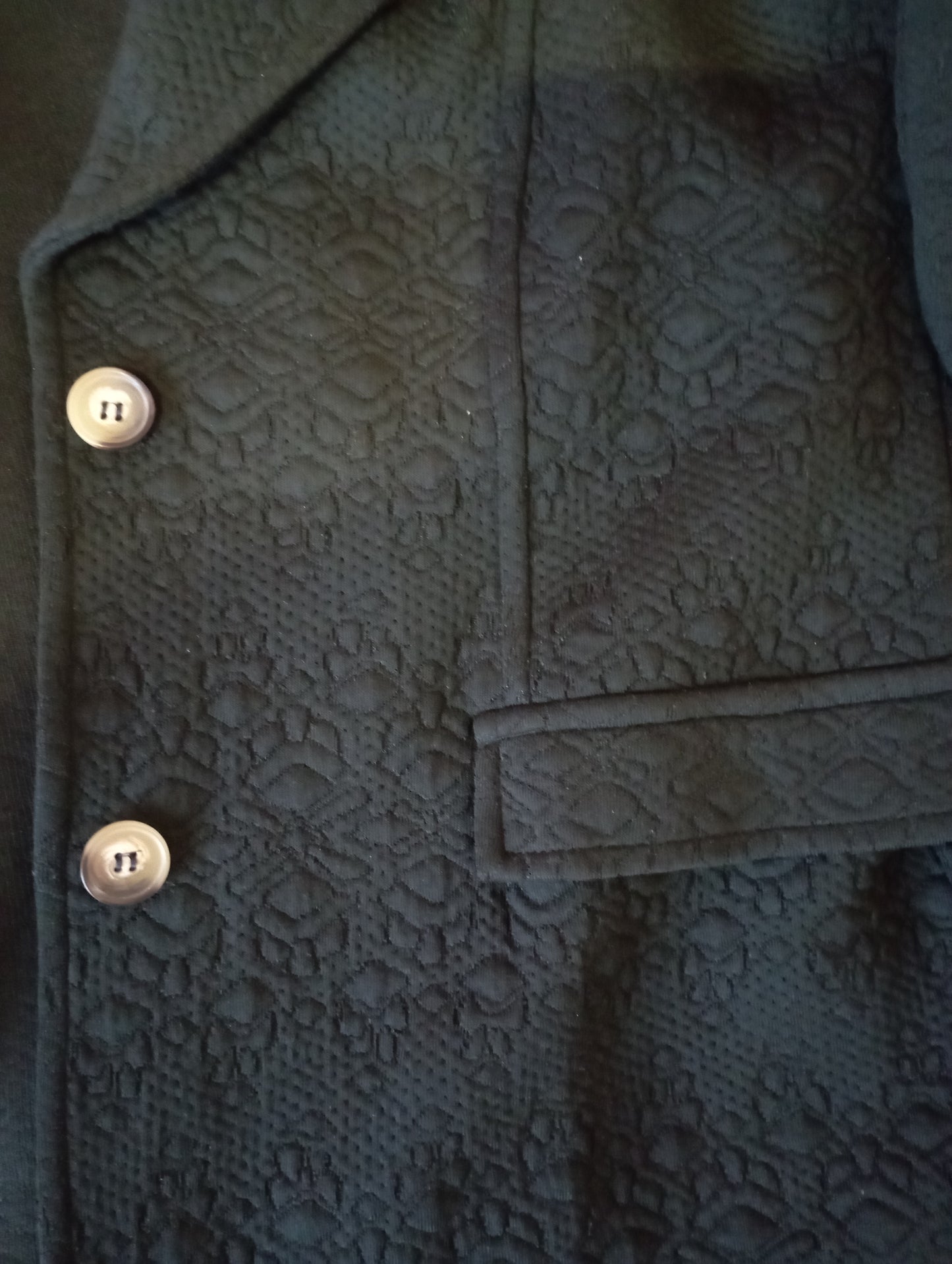 Veste tailleur maille jacquard YSEULT