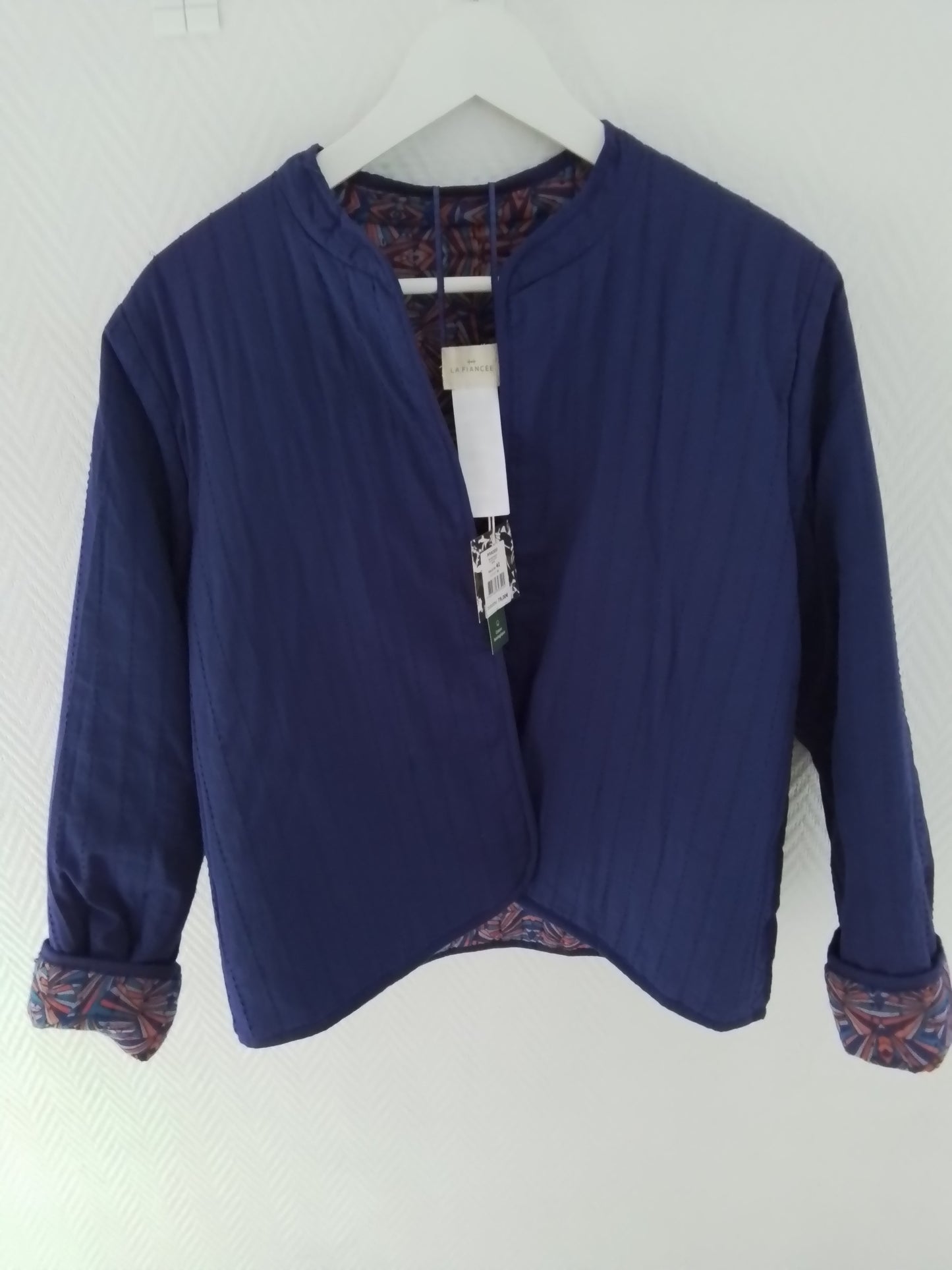 Veste réversible imprimée coton Anete