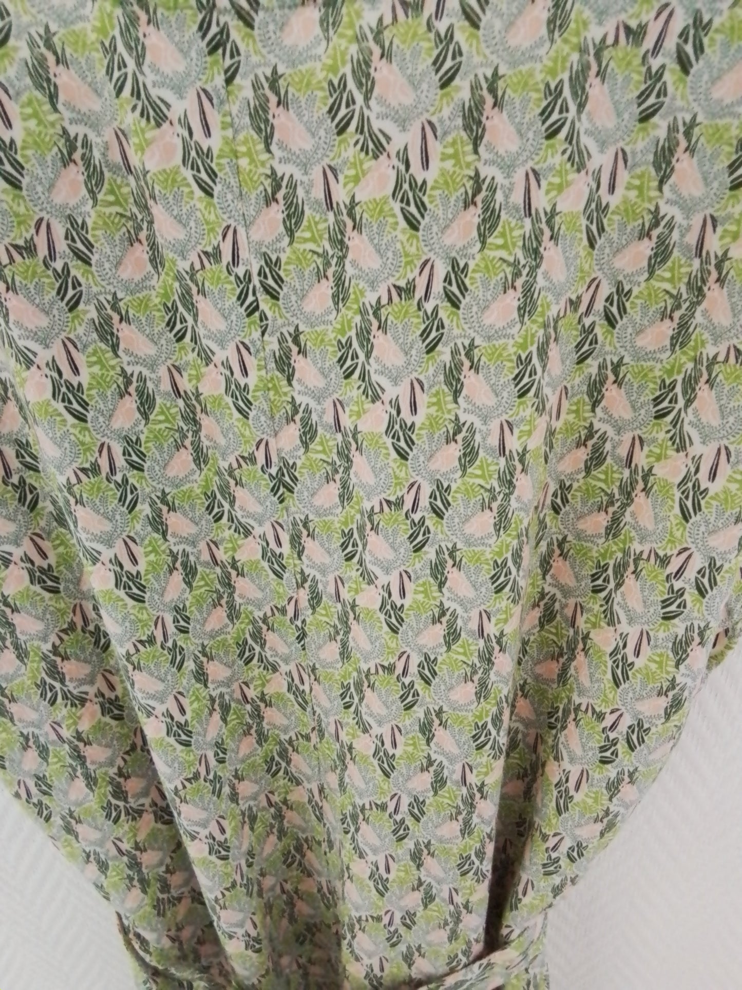 Robe droite imprimée ceinturée Ecovero TERESA