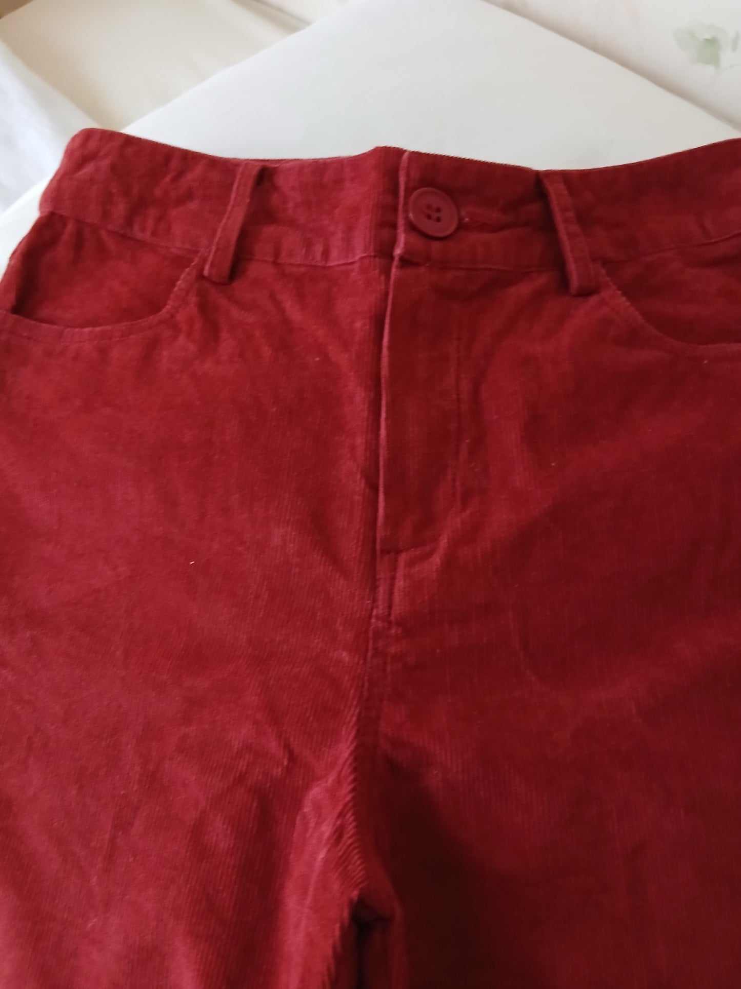 Pantalon flare velours