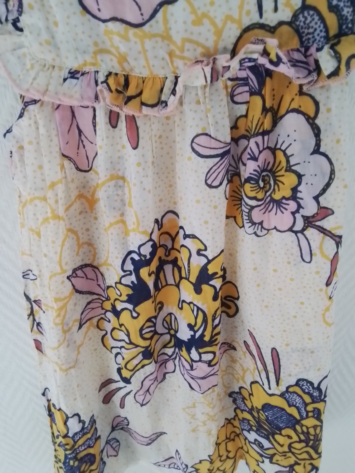 Robe petite fille coton imprimé ARIANA taille 6 ans