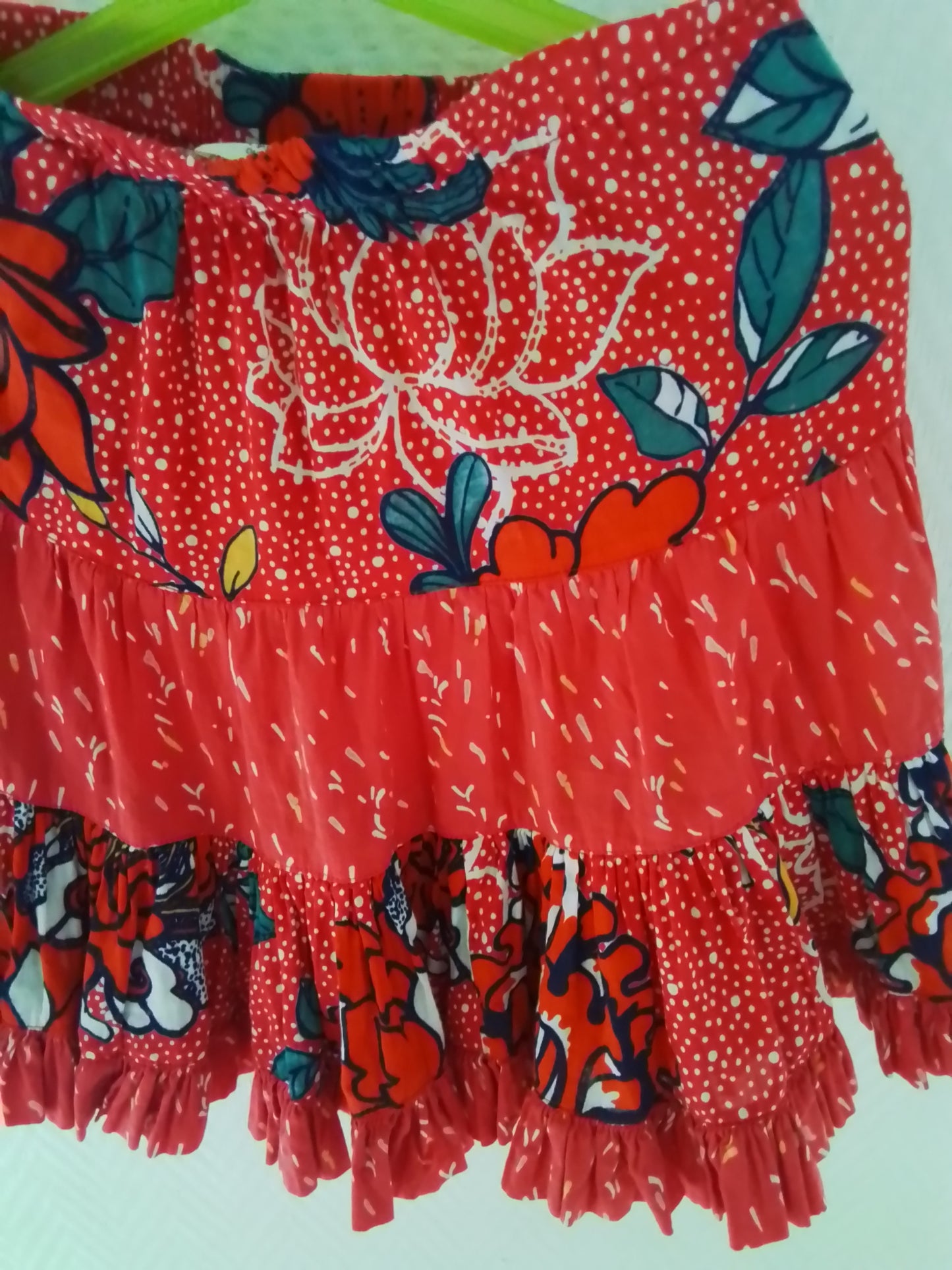 Jupe petite fille coton imprimé taille 8 ans