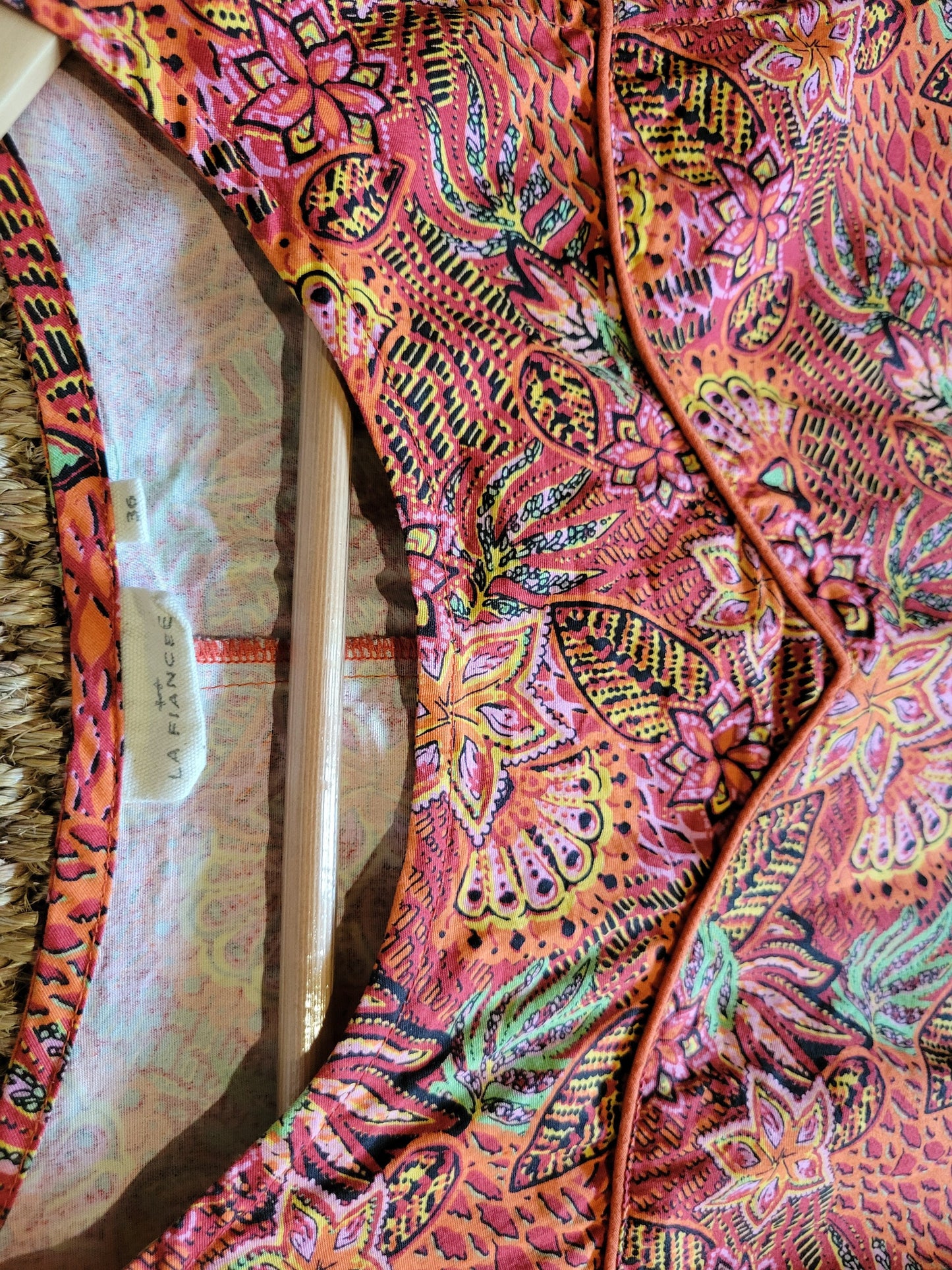 Robe coton imprimée sans manche IDANIA