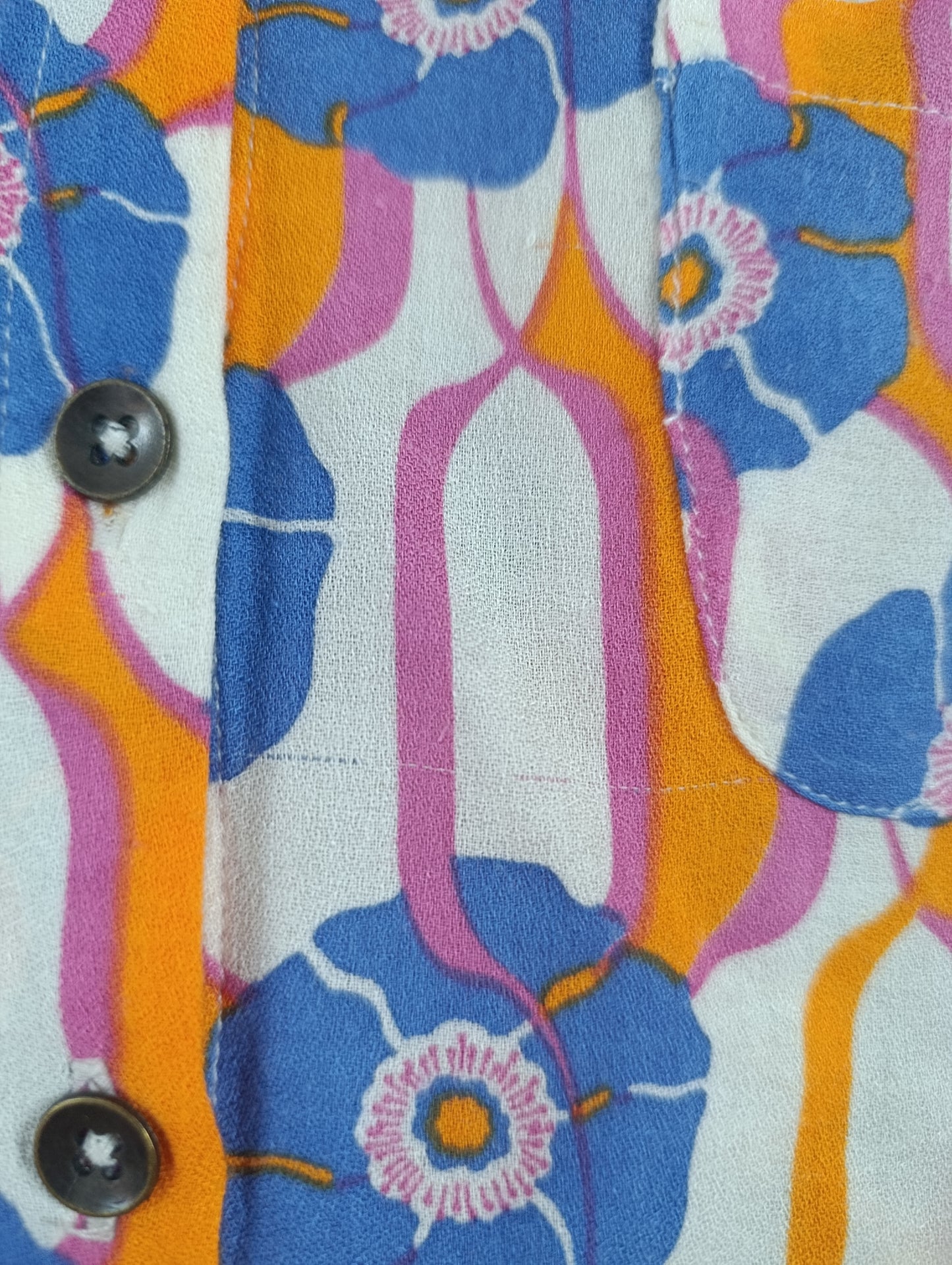 Chemise à fleurs vintage 70's
