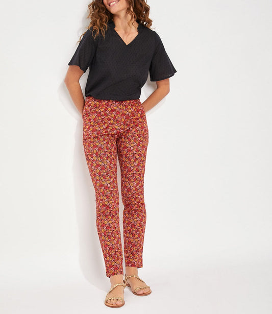 Pantalon cigarette coton MALACIA