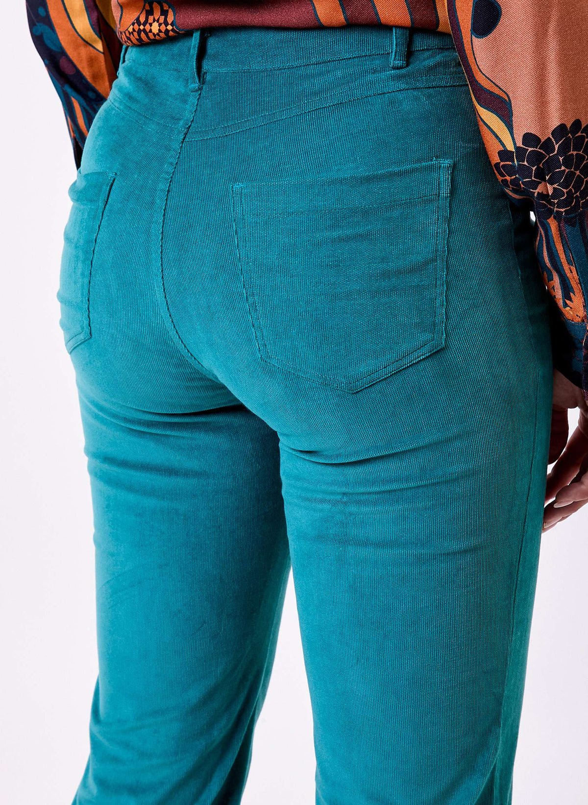 Pantalon flare velours côtelé bio LULU