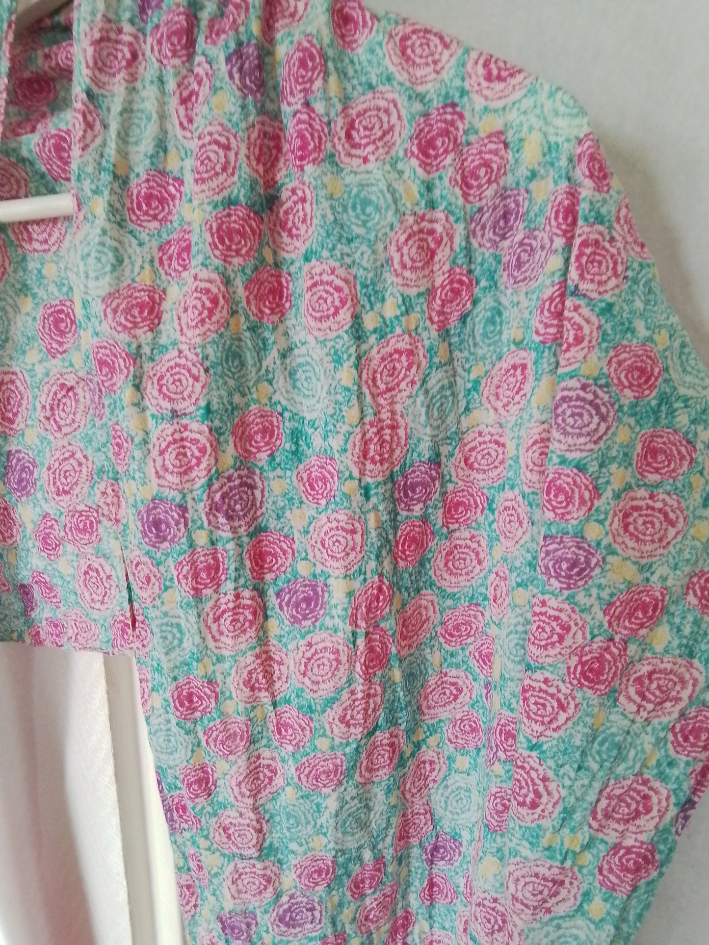 Longue étole coton avec pompons