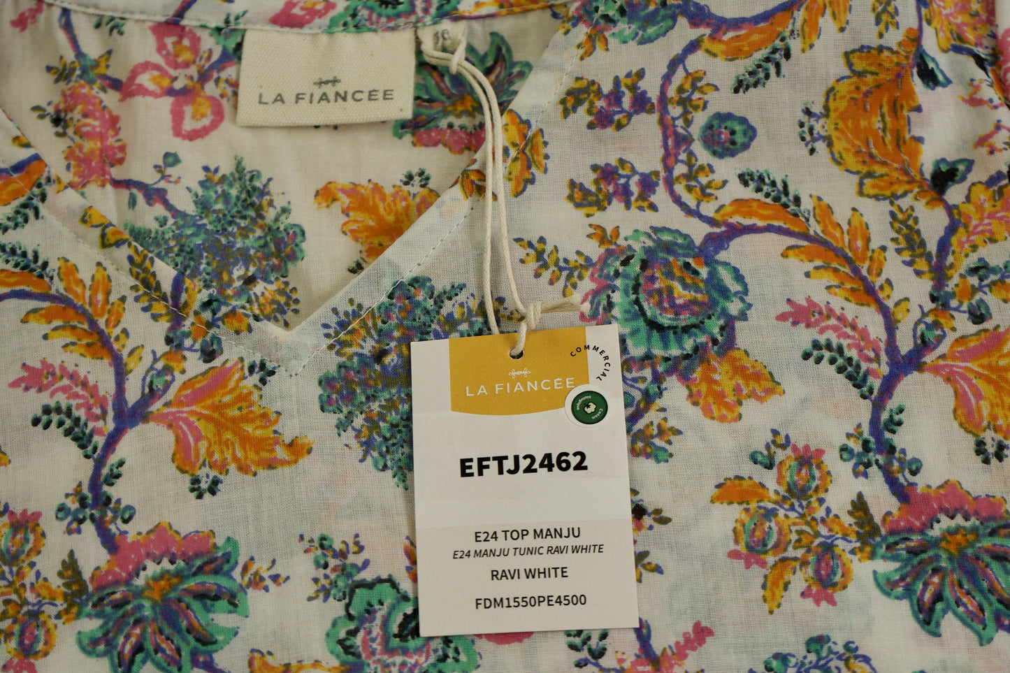 Top col volanté coton bio MANJU