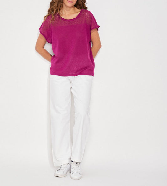 Top coton ajouré maille MANTRAS