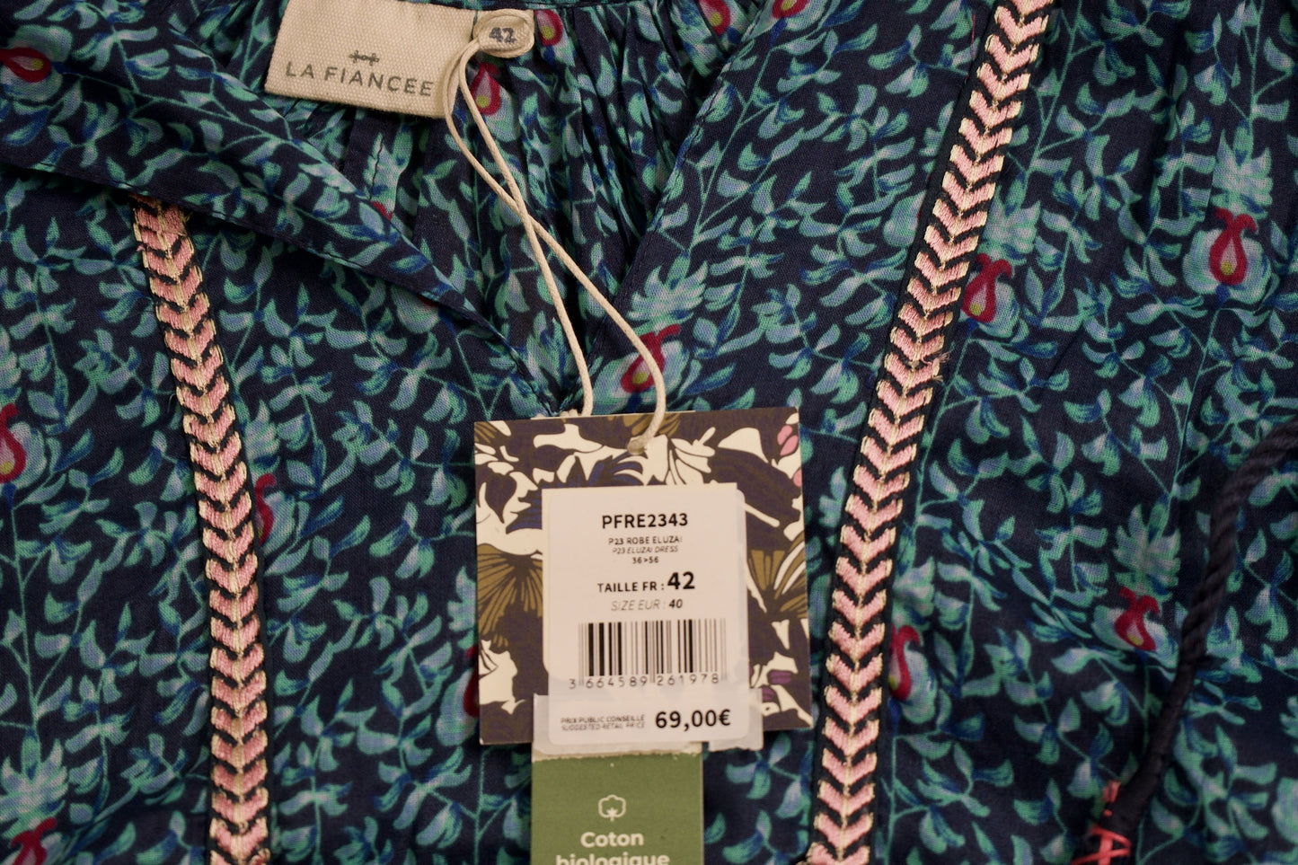 Robe ample imprimée coton bio ELUZAI