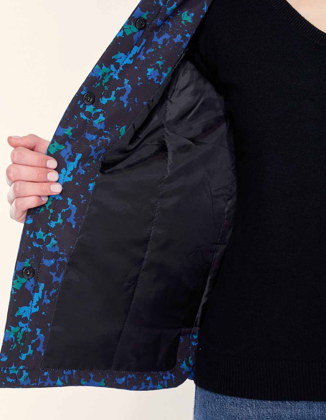 Veste matelassée doublée imprimée GERESA