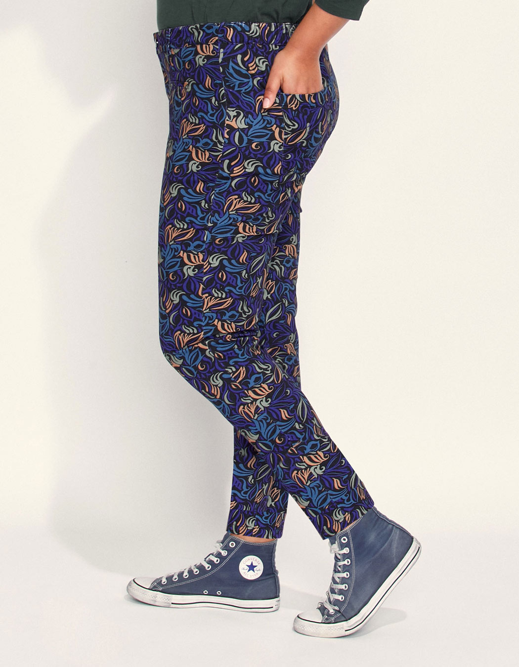 Pantalon cigarette grande taille CLAUDIA