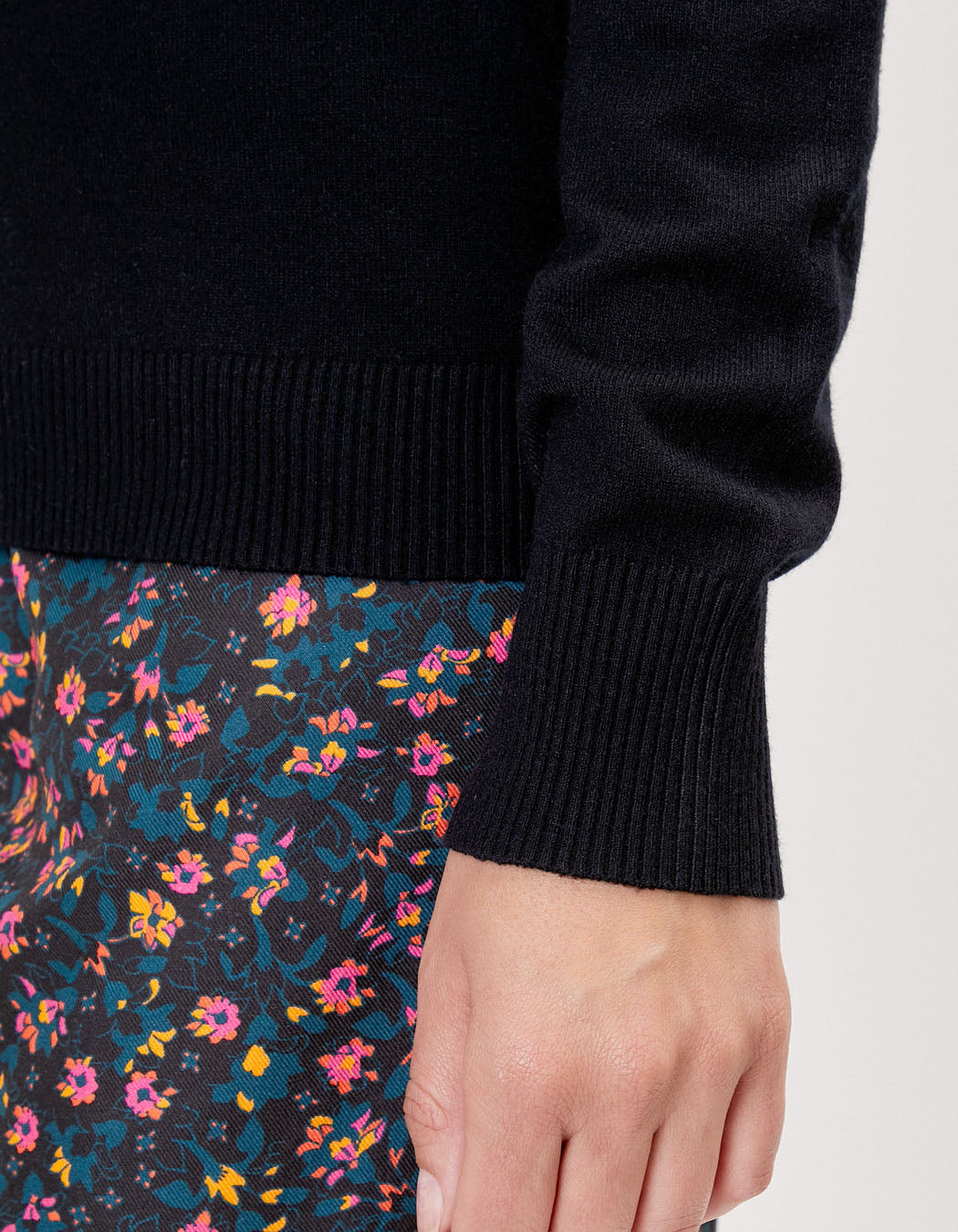 Pull maille col v HAYA