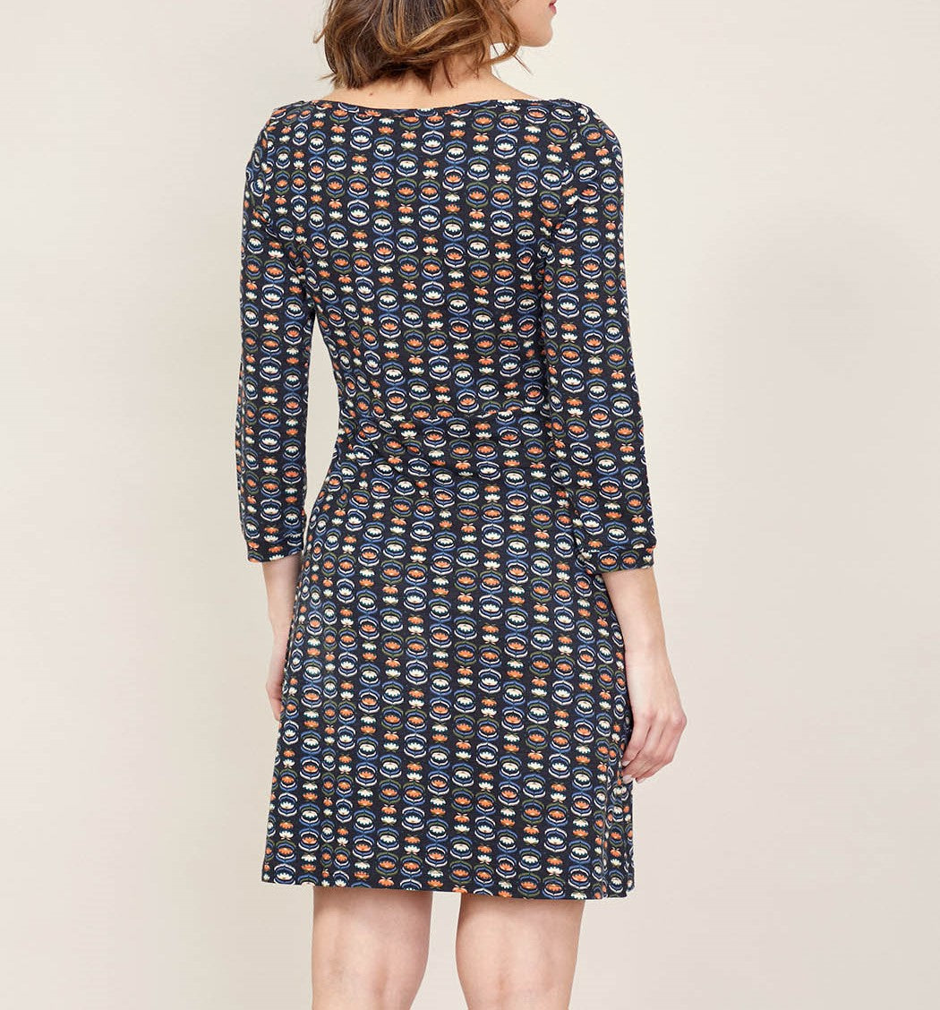 Robe imprimée manches 3/4 BHATI