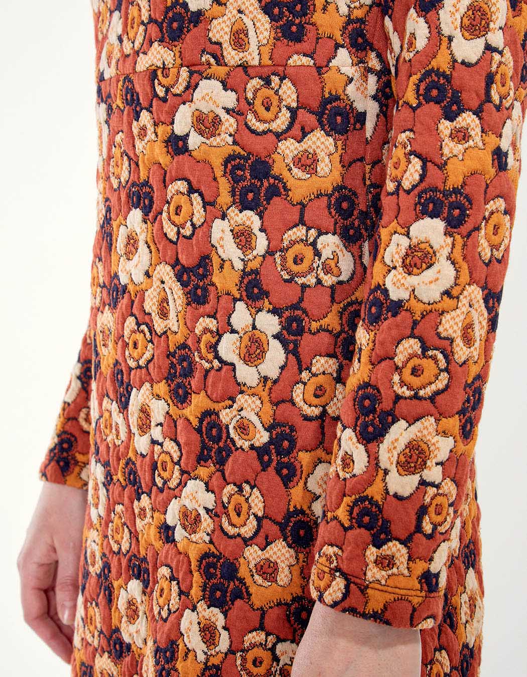 Robe en maille fleurie WABI