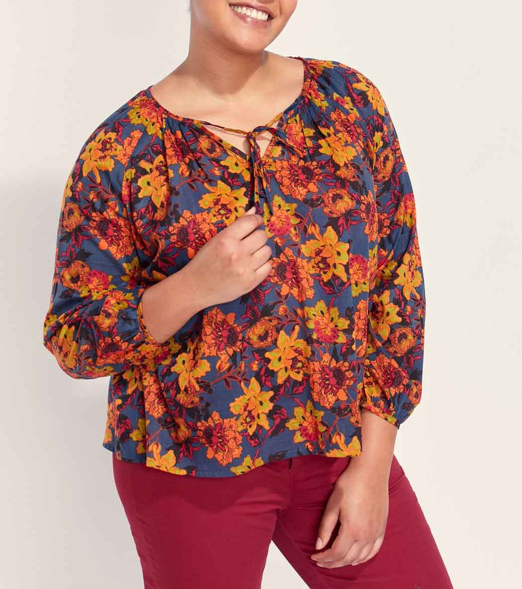 Blouse imprimée coton bio AYANA