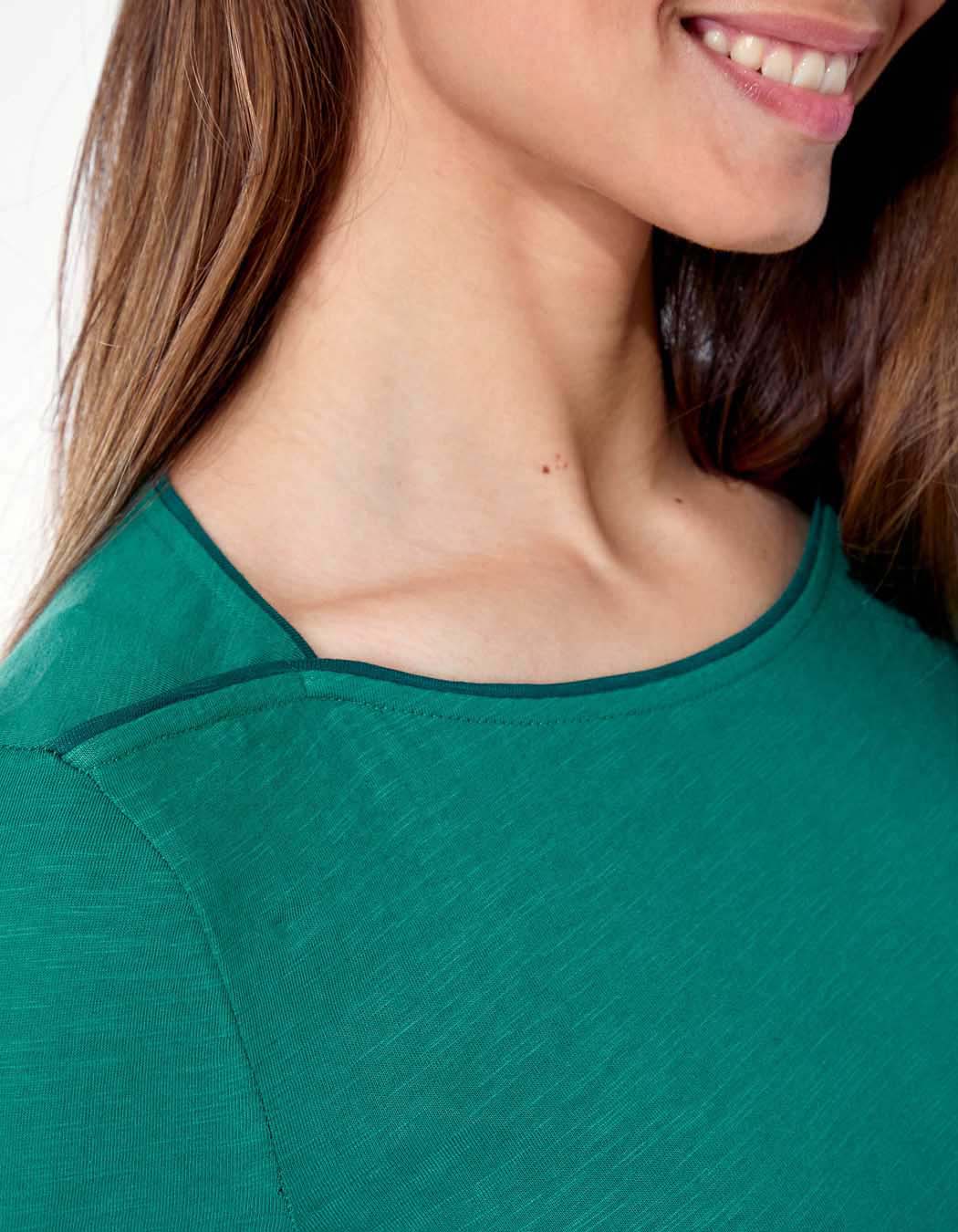 T-shirt coton bio col bateau GONDA