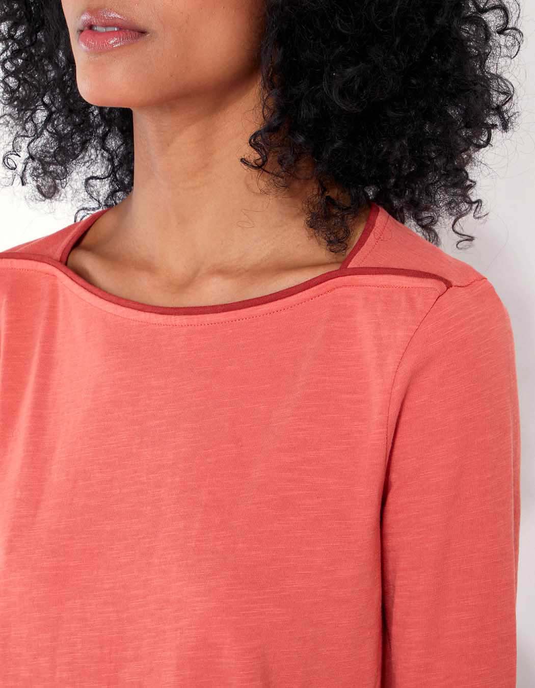 T-shirt coton bio col bateau GONDA