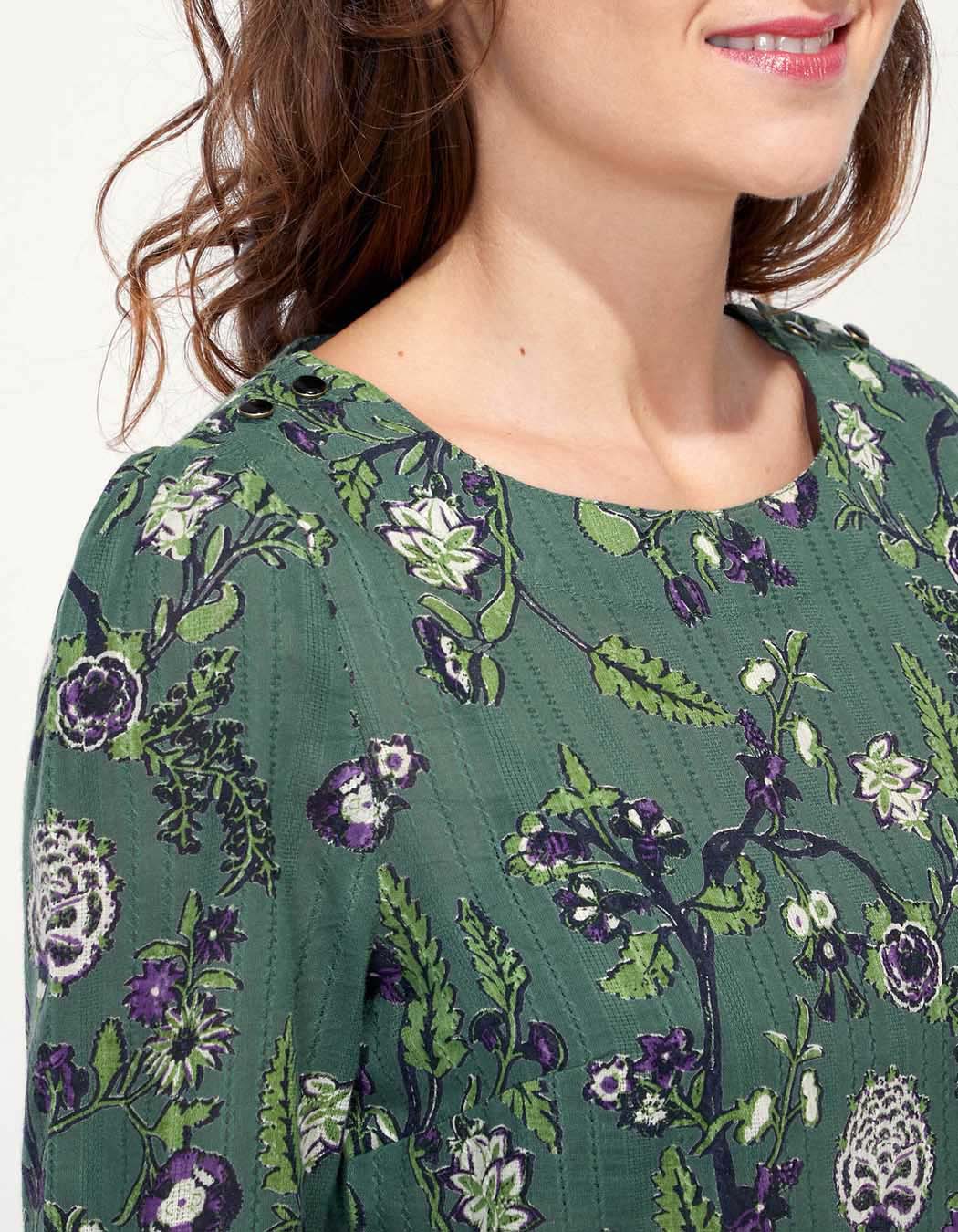 Blouse coton bio imprimée HARDOI