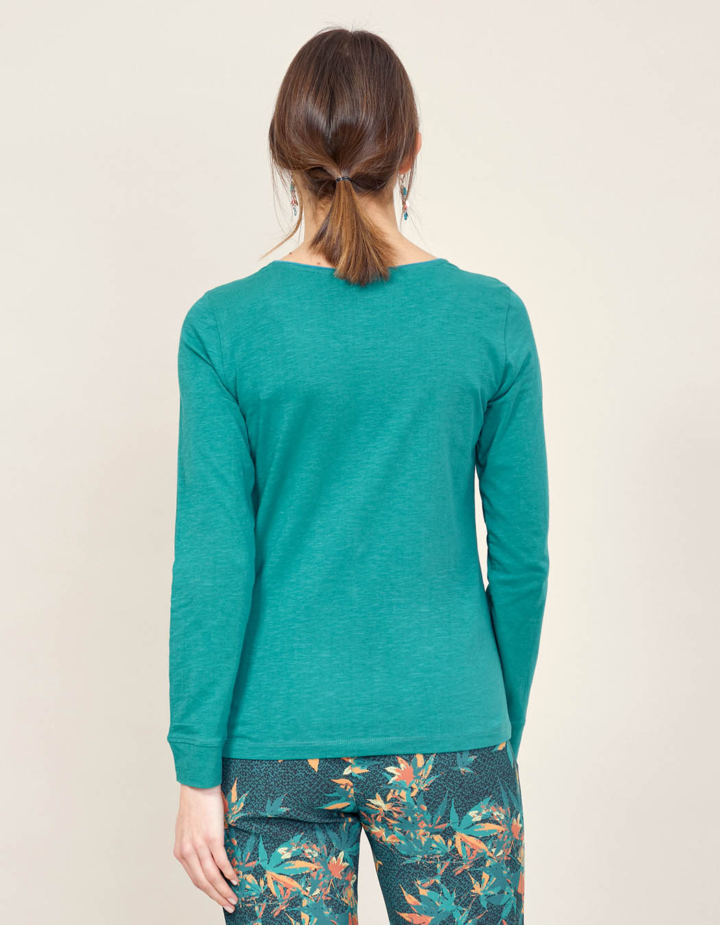 T-shirt coton bio manches longues JETSAN