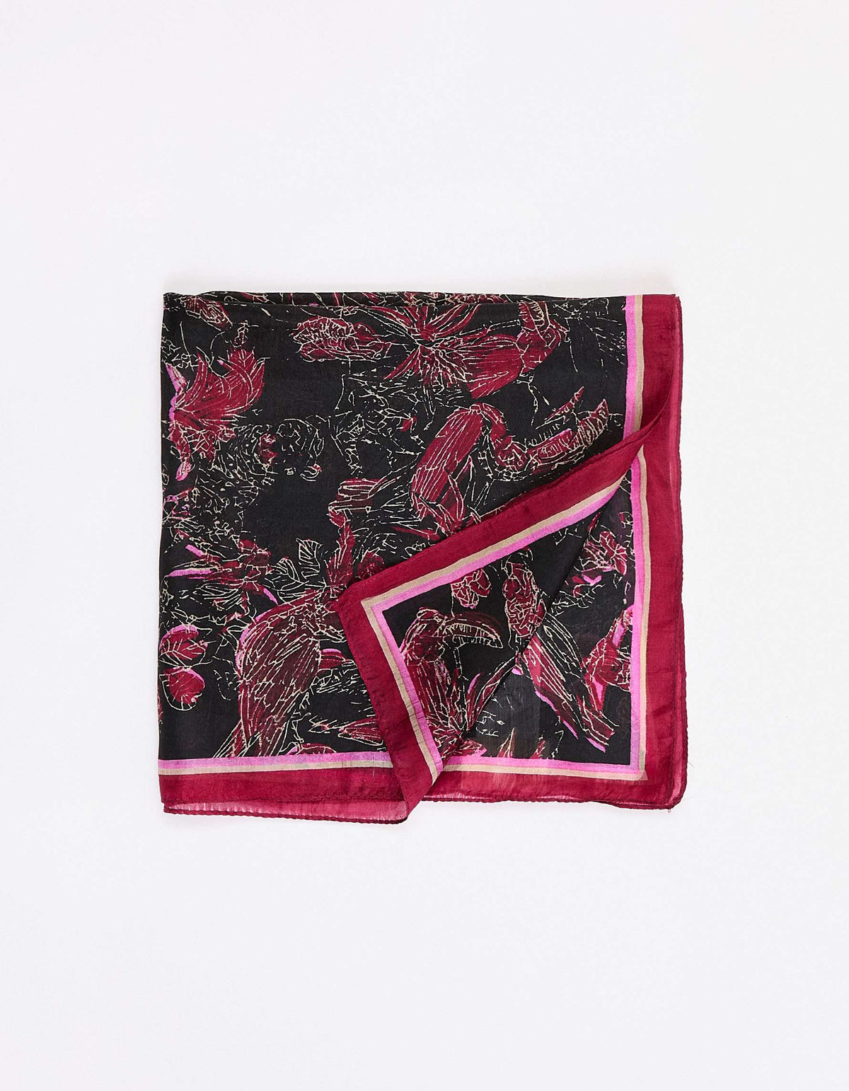 Petit carré de soie imprimé CARRE