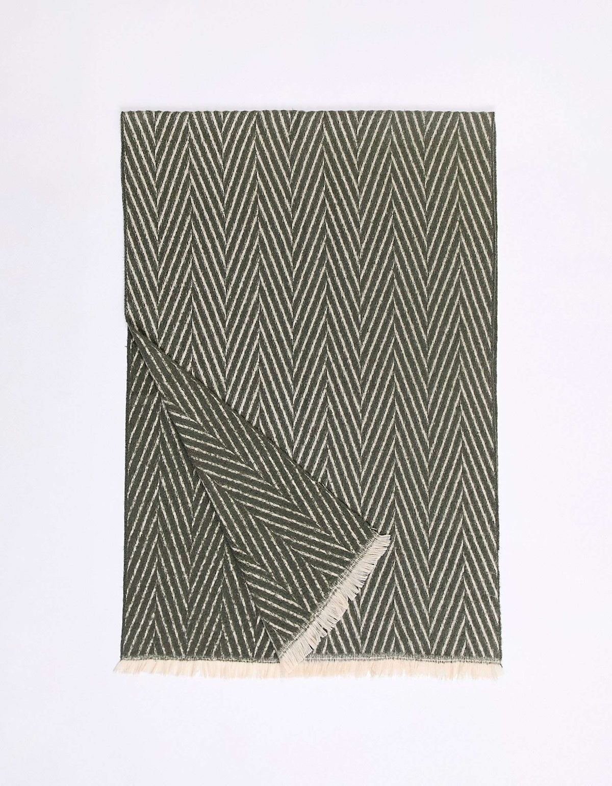 Écharpe chevron à franges HAMIDA