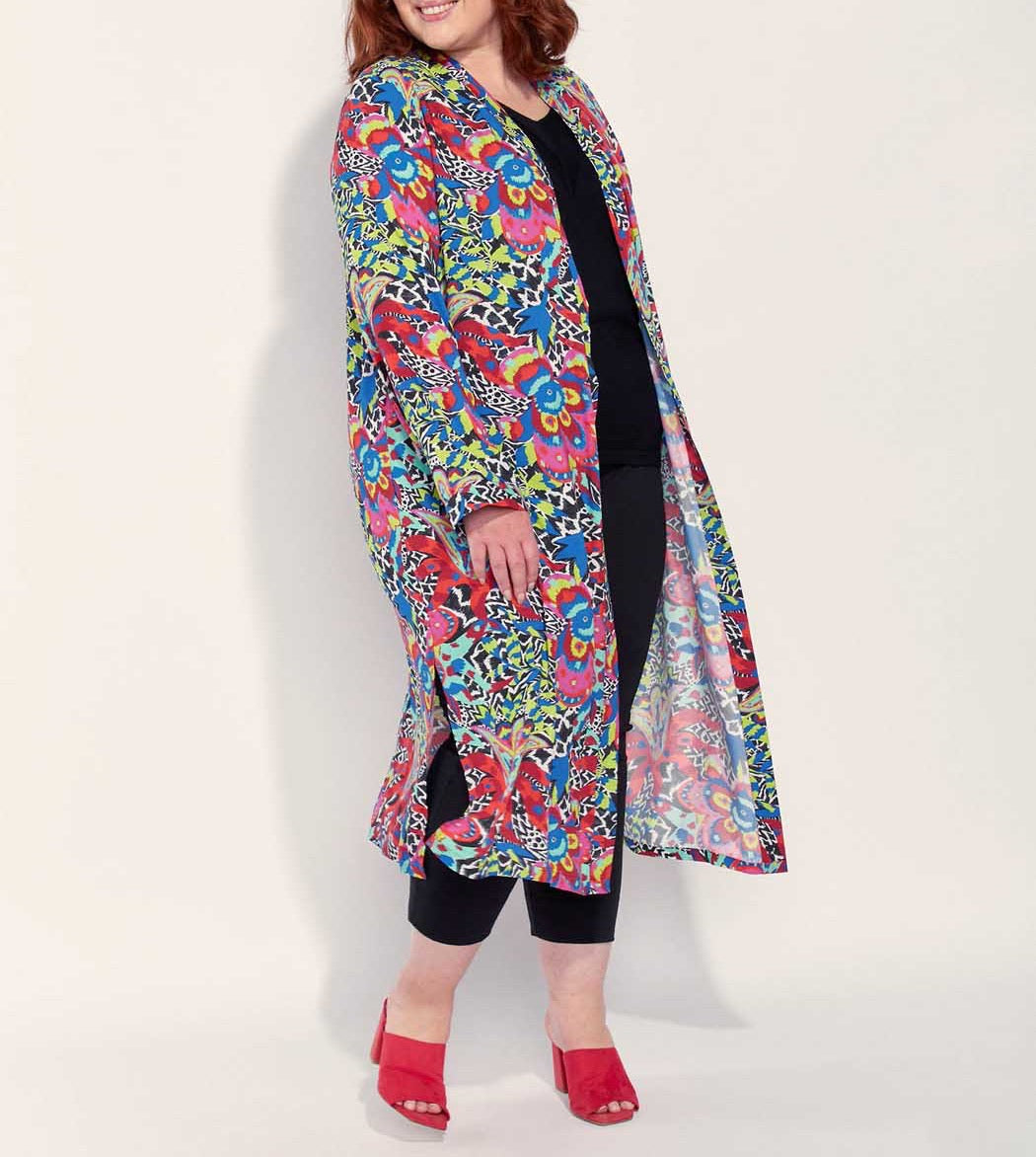Kimono long imprimé fluide Ecovero ITZEL