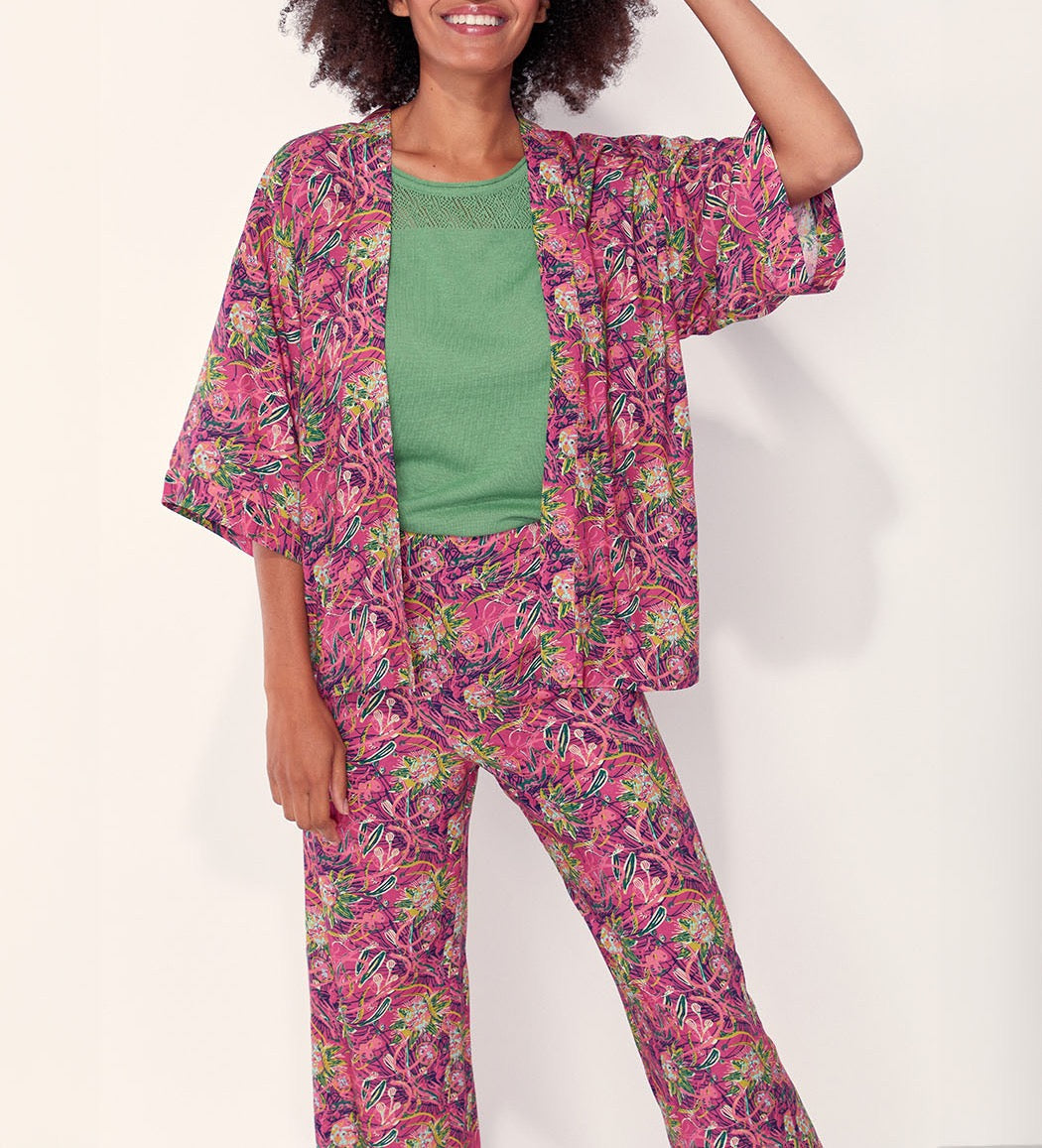 Kimono court fluide Ecovero KASUNI