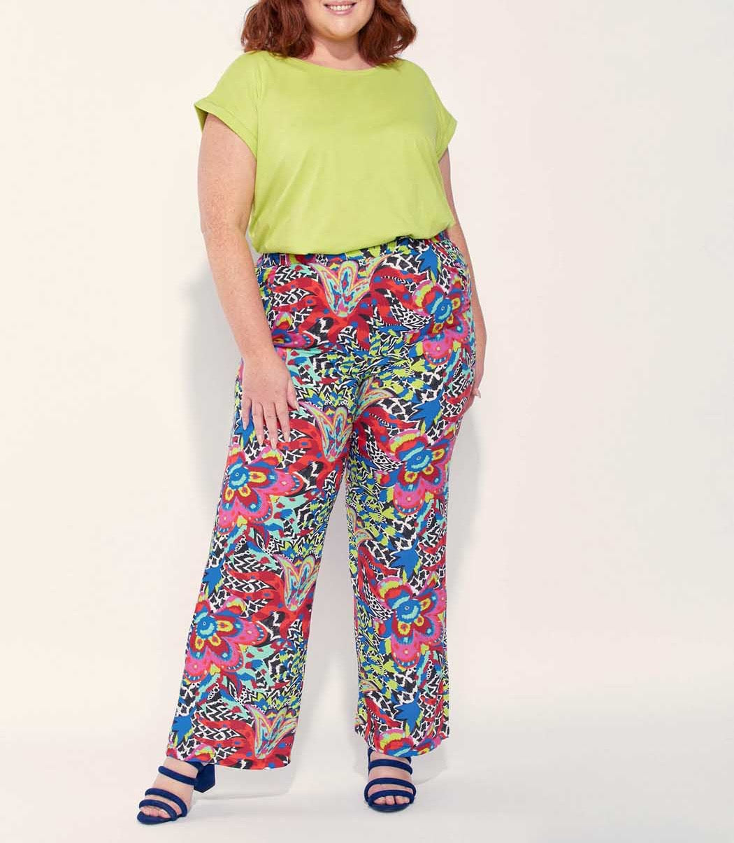 Pantalon fluide imprimé Ecovero ESTIA