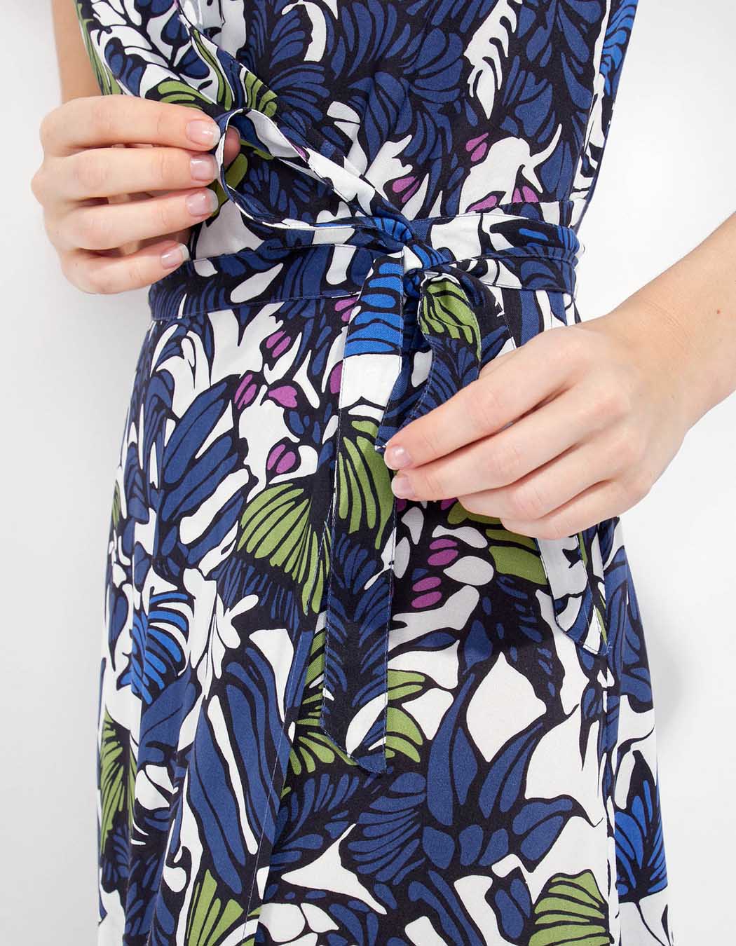 Robe longue cache-cœur ELEZA
