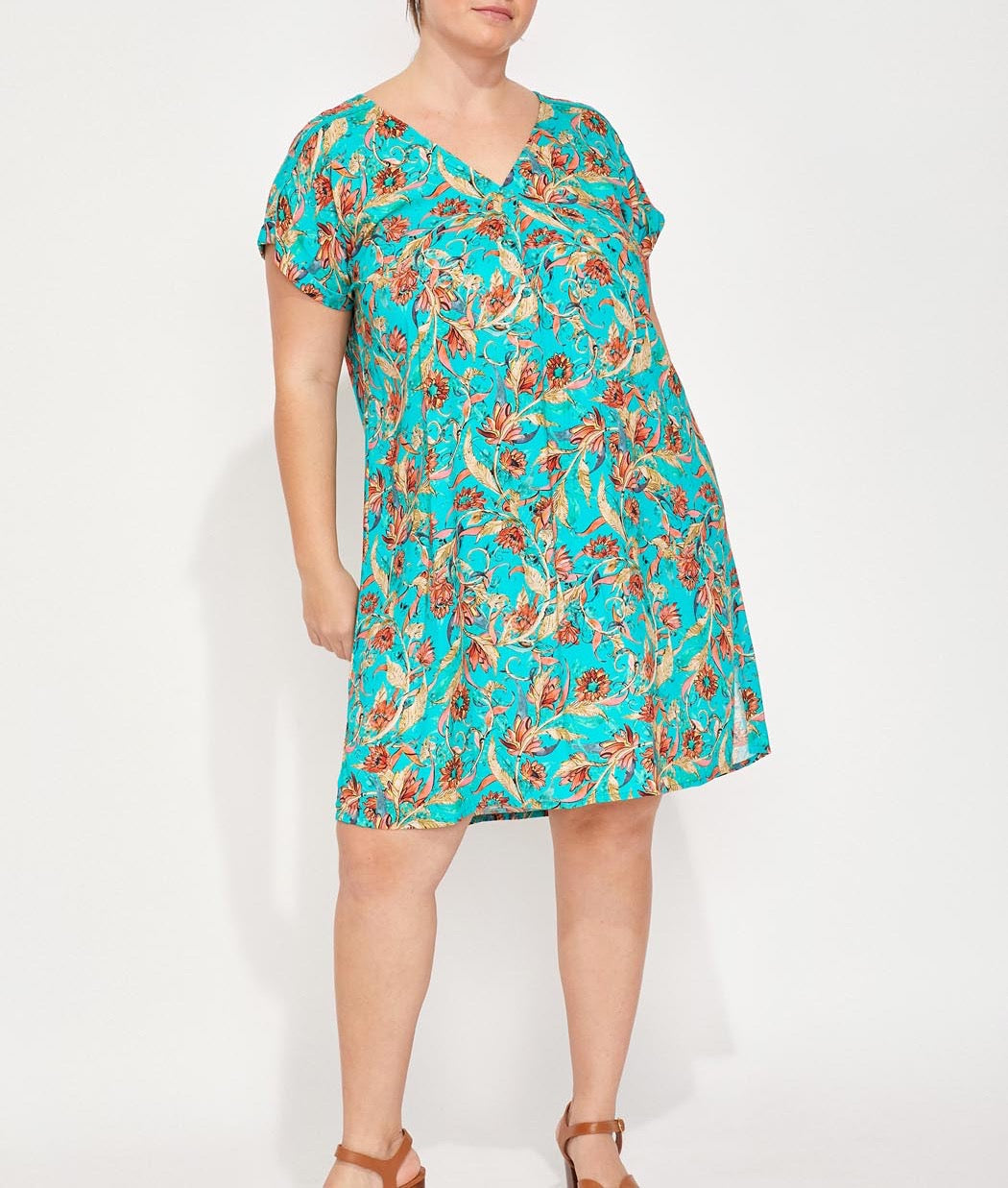 Robe évasée fluide ecovero TATOUINE