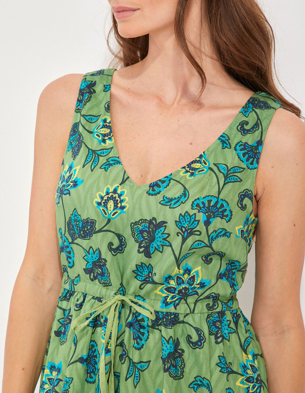 Robe courte doublée imprimée YASA