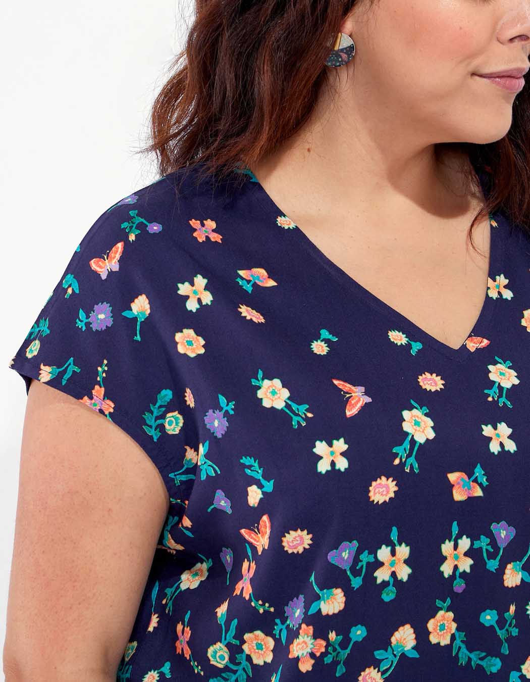 Blouse sans manches imprimée HENA