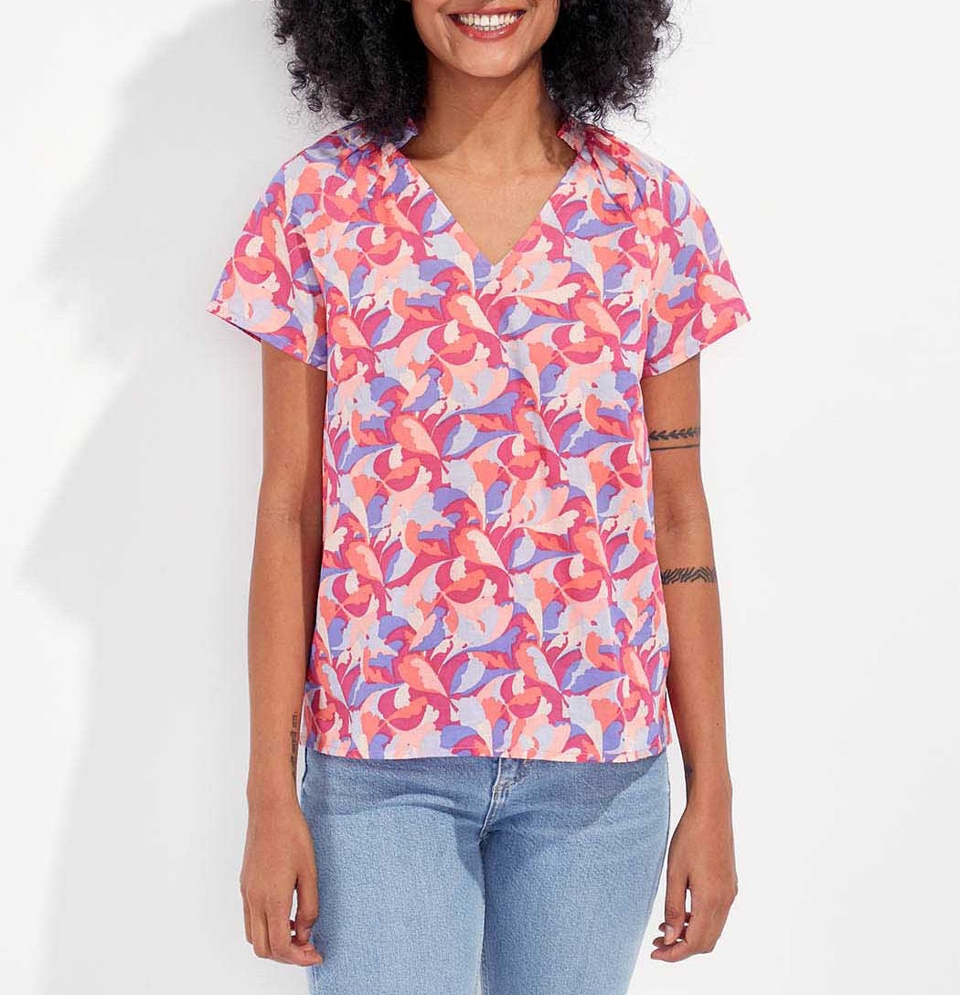 Top coton bio imprimé JIRANI