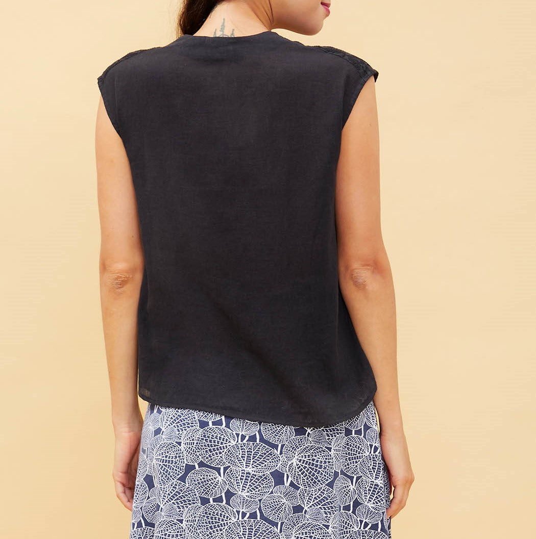 Top brodé coton Kestelle