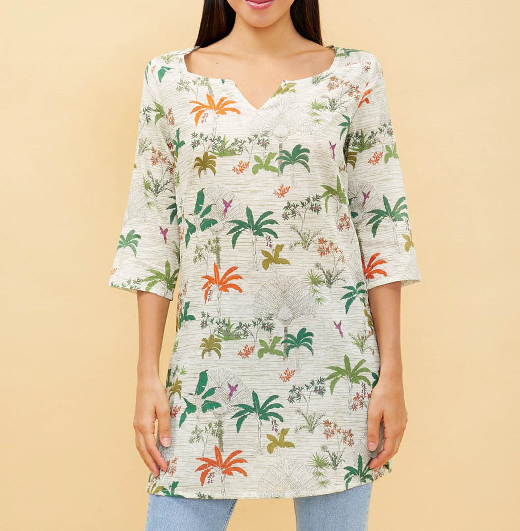 Tunique longue coton Lara
