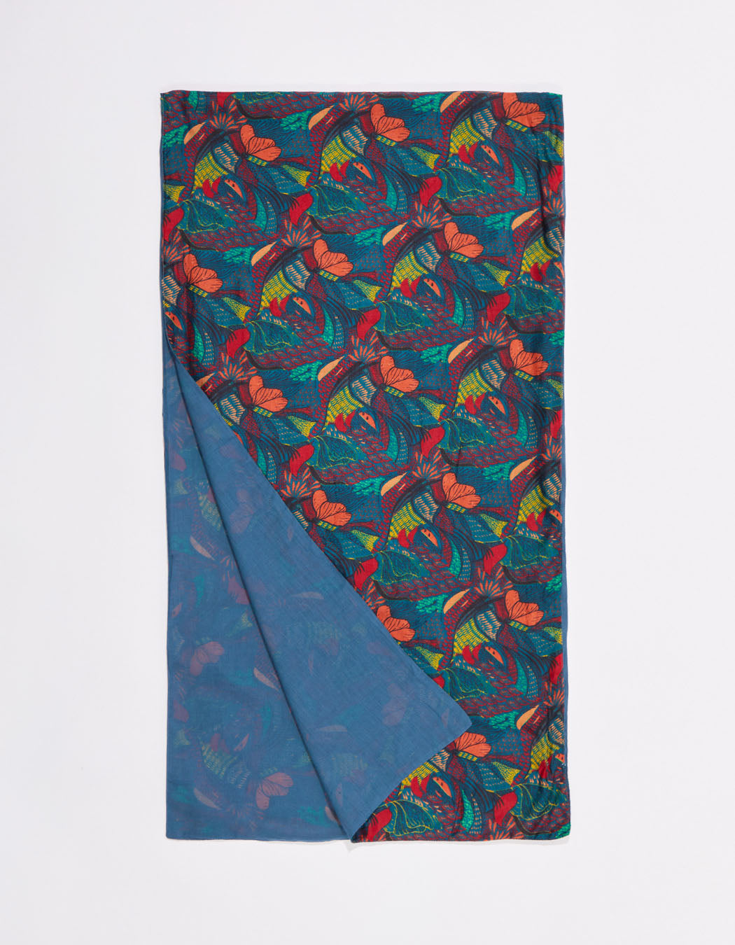 Foulard en soie imprimé doublé SOIE