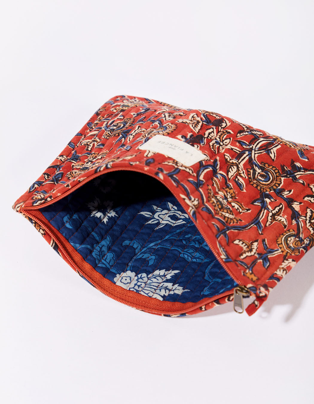 Grande pochette imprimée matelassée LISETTE