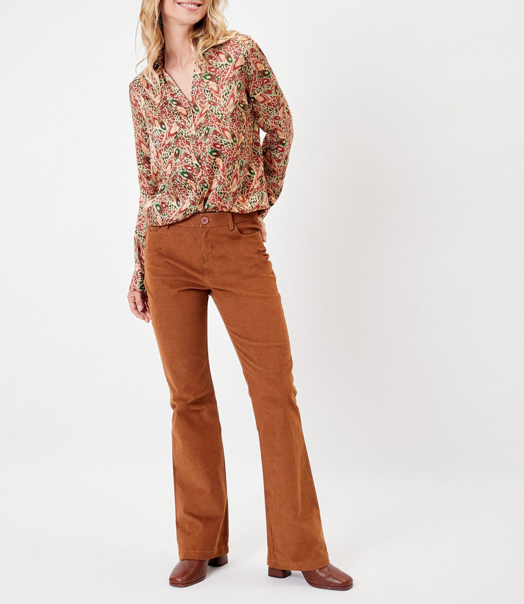 Chemise coupe droite imprimée REY