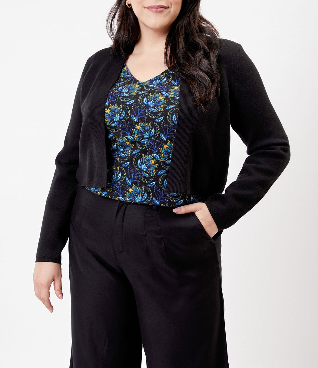 Gilet court maille unie SAGAR