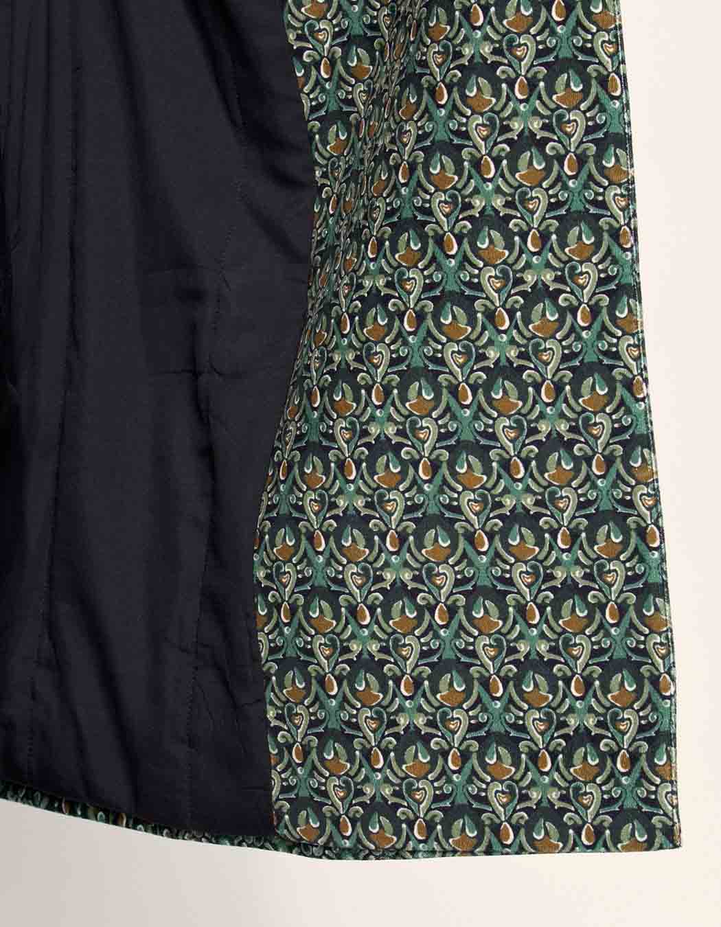 Manteau velours imprimé mi-long BARINA