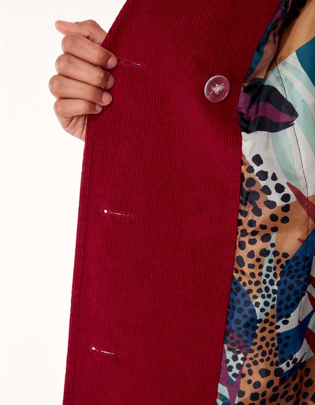 Manteau velours mi-long PEMO