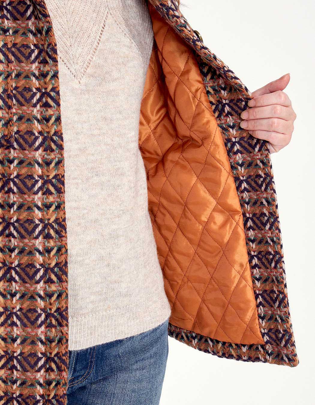 Manteau court lainage RAJA
