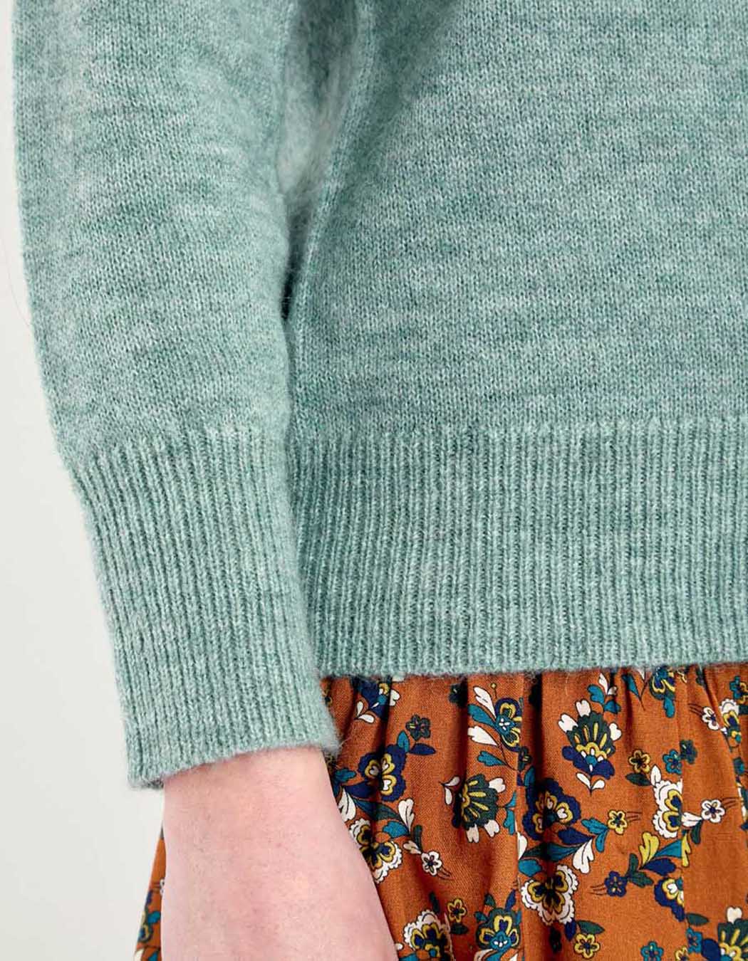 Pull col V en maille NANDI