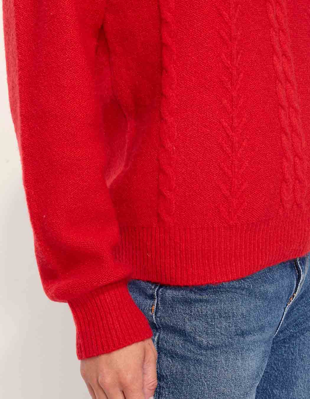 Pull fantaisie col rond uni MONA