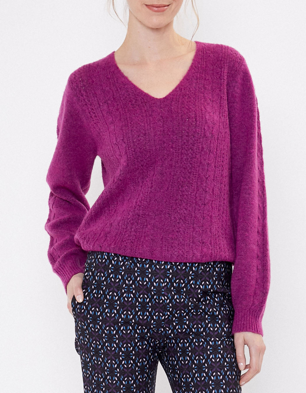 Pull chaud col V SANIA