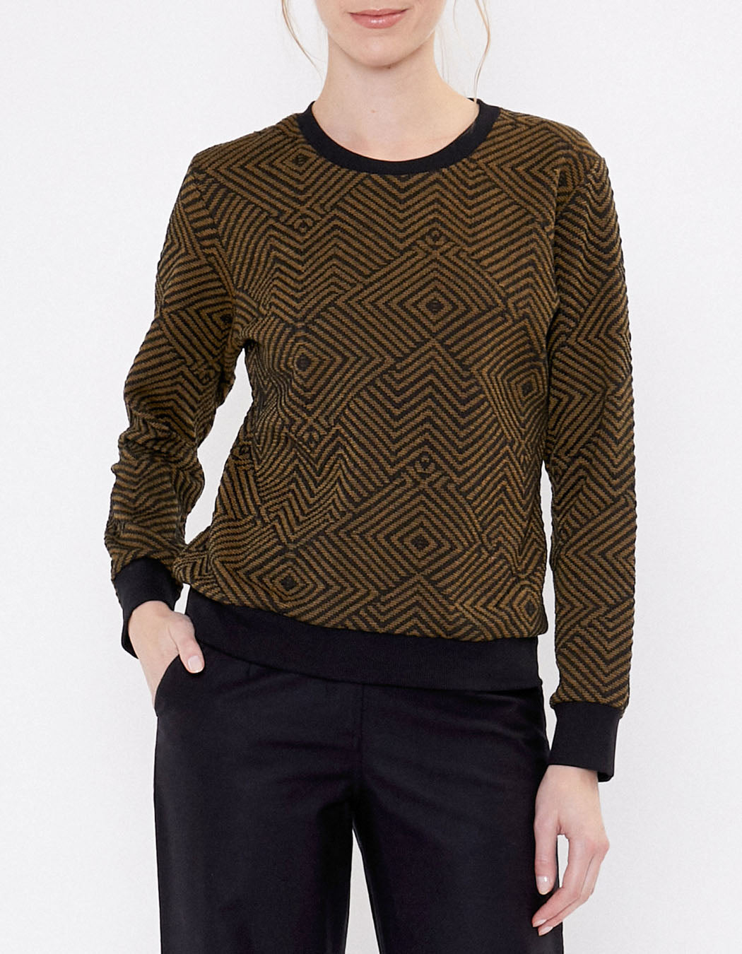 Sweat maille imprimé TINGRI