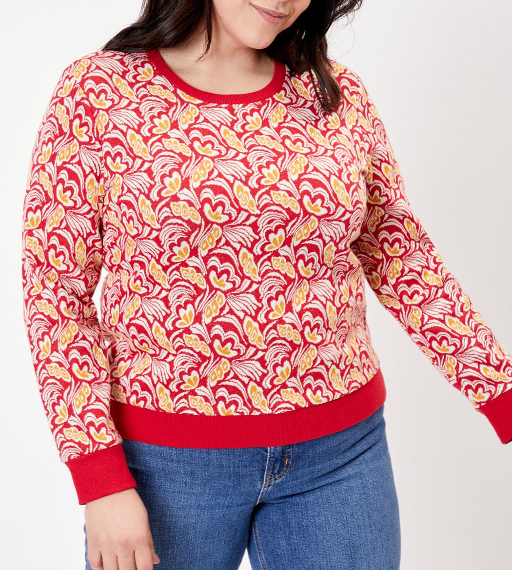 Sweat maille imprimé TINGRI