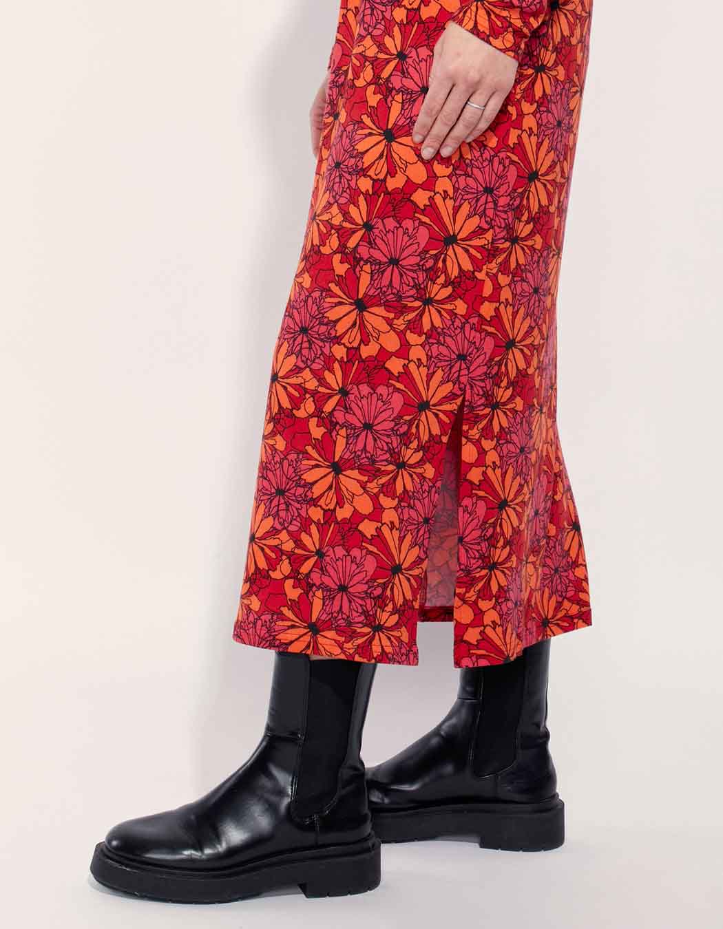 Robe midi en maille jersey BEELA