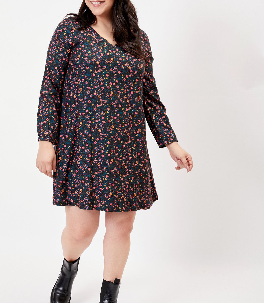 Robe évasée imprimée NOEMIE